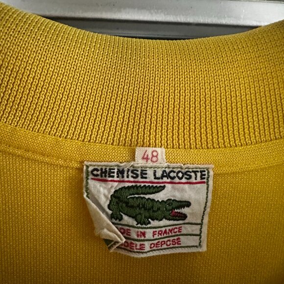 60's Lacoste Yellow Vintage Lacoste polo dresses - Picture 4 of 10